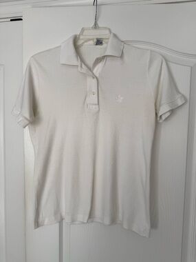 White Polo Top - Classic Short Sleeve Women’s Shirt